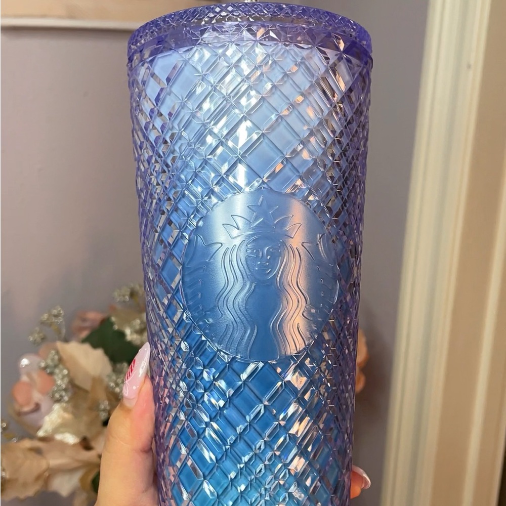 Starbucks Korea 2022 Ocean Blue Jeweled Tumbler